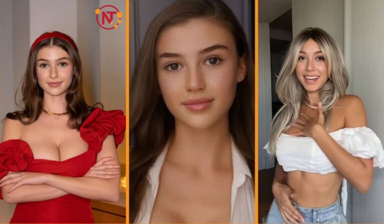 Comparison of digitally enhanced and natural photo of Olivia Casta highlighting AI influence - NEWS TAKER