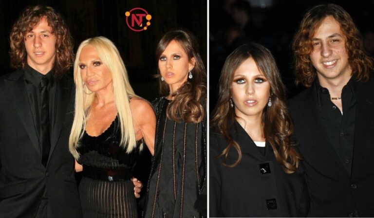Donatella Versace at a fashion event, mother of Daniel Versace and iconic designer - NEWS TAKER