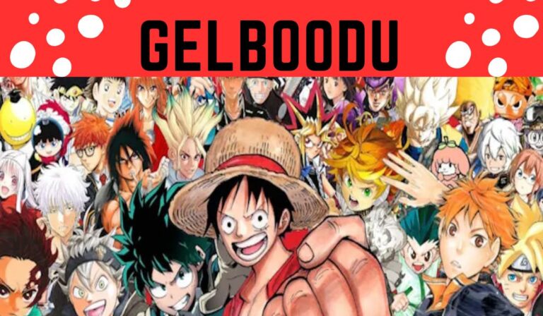 Popular anime characters featured in a promotional banner for Gelboodu, a free anime streaming site. - NEWS TAKER