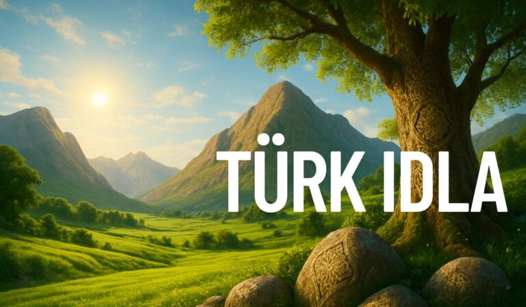 Hyper-realistic nature scene inspired by Turkish landscapes, with Türk Idla. featuring bright sunlight over green hills, Anatolian mountains in the background, and subtle traditional Turkish patterns integrated into natural elements. - NEWS TAKER