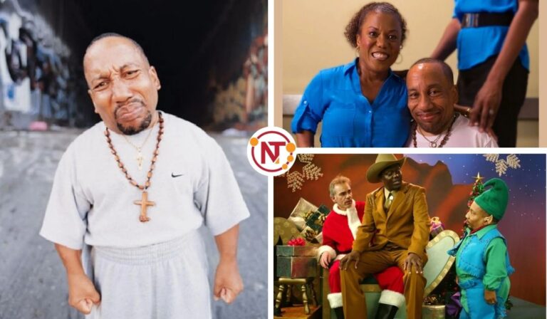 Tony Cox in various moments of his life – solo portrait, with his wife Otelia Cox, and in a scene from the movie "Bad Santa" with Billy Bob Thornton and Bernie Mac. - NEWS TAKER