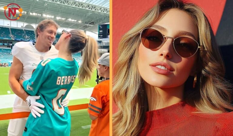 Alix Earle and Braxton Berrios smiling together at a Miami event, highlighting Alix Earle’s net worth growth in 2025 - NEWS TAKER