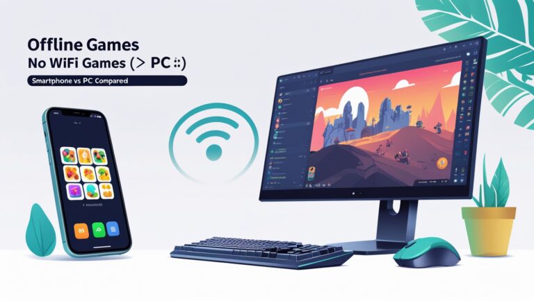 Offline Games No WiFi Games スマホ版とPC版の違: Smartphone vs PC Compared Offline Games No WiFi Games スマホ版とPC版の違