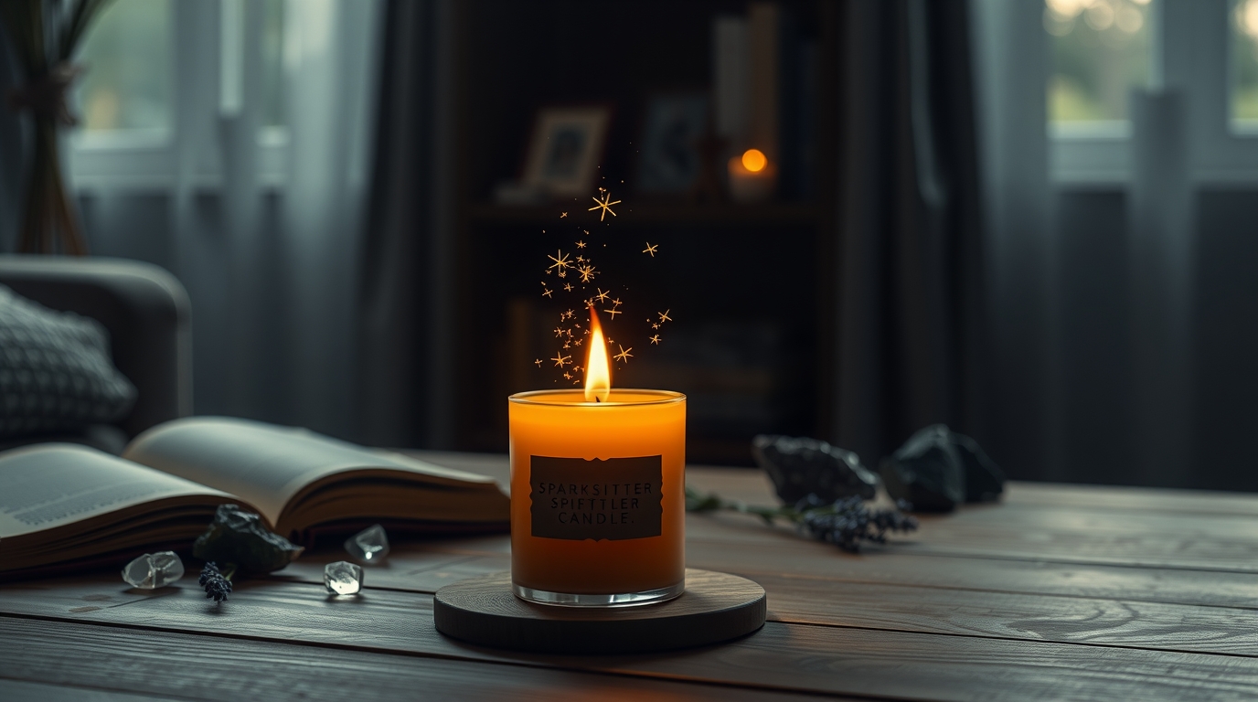 Sparkspitter Candle