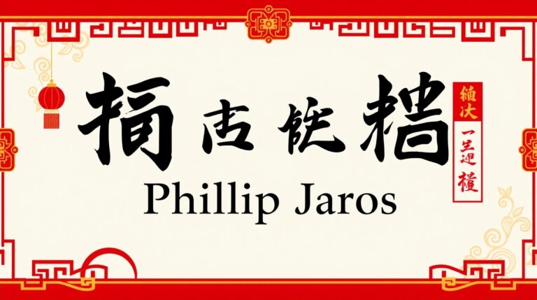 Chinese Name for Phillip Jaros