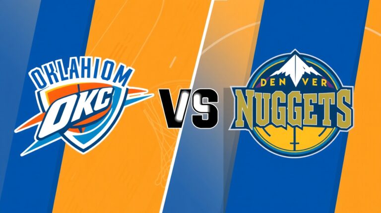 okc thunder vs denver nuggets match player stats