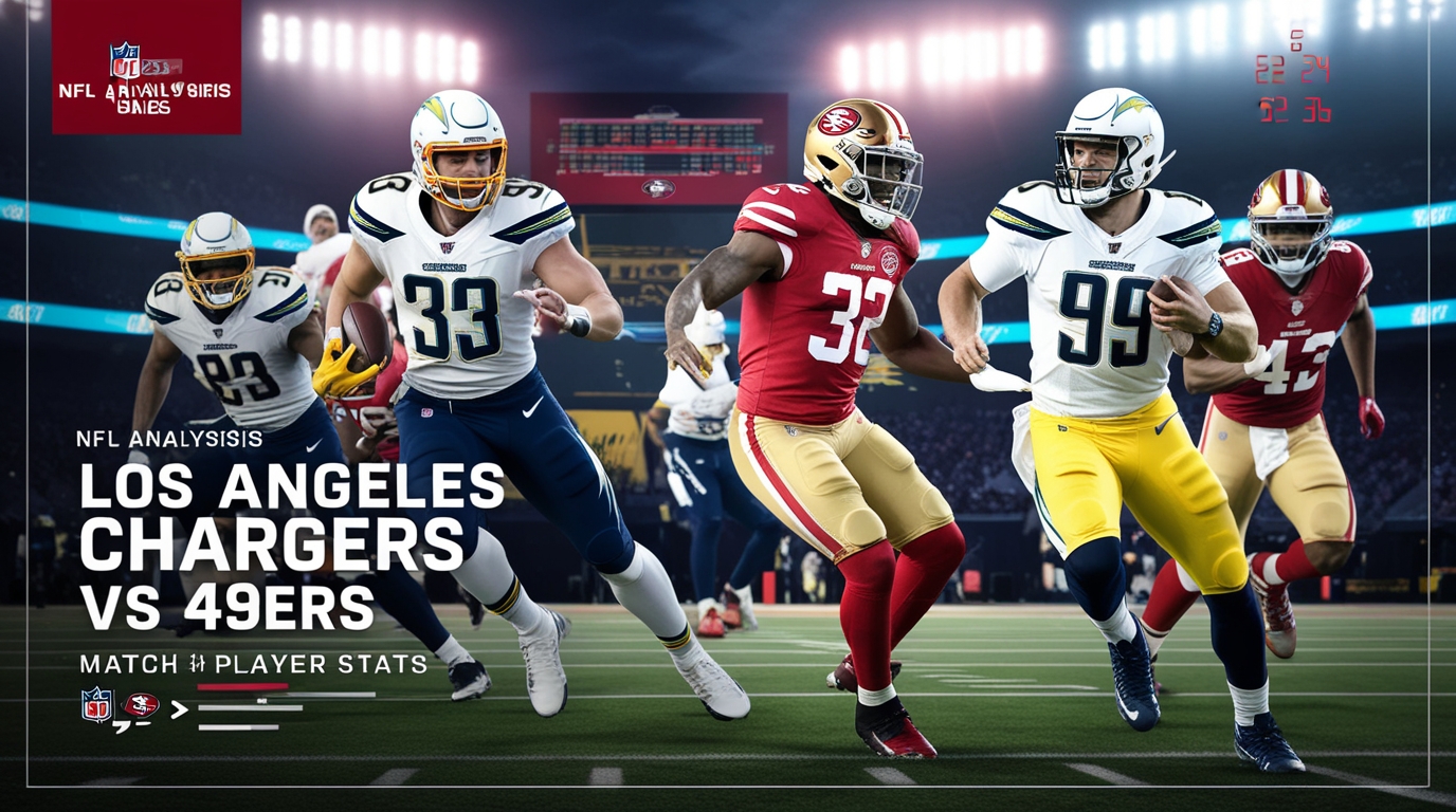 Los Angeles Chargers vs 49ers Match Player Stats